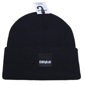 Thirtytwo Patch Beanie OS Black NWT